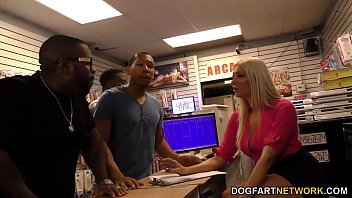 Anal Slut Lexi Lowe Gets Gangbanged In Adult Video Store